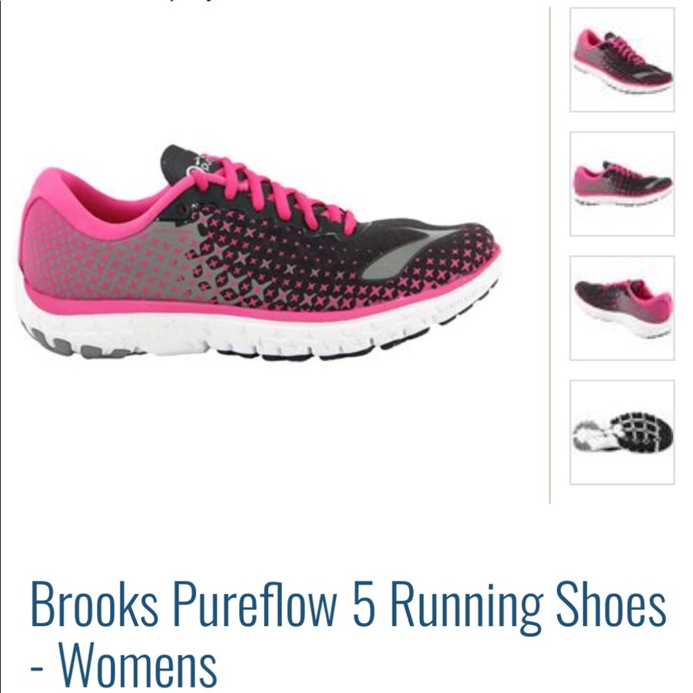 Brooks® Pure Flow 5 Running Shoe Hot Pink & Gray!